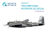 QD32127  декали 3D Декаль интерьера кабины  A-26B (Hobby Boss)  (1:32) 2000002145844