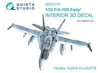 QD32131  декали  3D Декаль интерьера кабины F/A-18D Early (Academy)  (1:32) 2000002150992