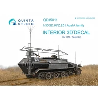 QD35011  декали  3D Декаль интерьера кабины для KFZ 251 Ausf.A (ICM)  (1:35) 2000000195315