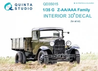 QD35015  декали  3D Декаль интерьера кабины для семейства Г@З-АА/ААА  (1:35) 2000000223575