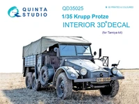QD35025  декали  3D Декаль интерьера кабины для Krupp Protze (Tamiya)  (1:35) 4580702134259