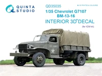 QD35035  декали  3D Декаль интерьера кабины Chevrolet G7107 (ICM)  (1:35) 2000000254975