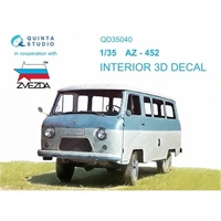 QD35040  декали  3D Декаль интерьера кабины  У@З-452 (Zvezda)  (1:35) 2000002044338
