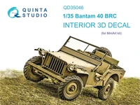 QD35046  декали  3D Декаль интерьера кабины  Bantam 40 BRC (Mini Art)  (1:35) 2000002044376