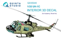 QD35049  декали  3D Декаль интерьера UH-1C (Academy)  (1:35) 2000002053125