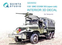 QD35052  декали  3D Декаль интерьера кабины GMC CCKW 353 (open cab) (Tamiya) (1:35) 2000002116189