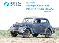 QD35081  декали  3D Декаль интерьера кабины Opel kadett k38 (ICM)  (1:35) 2000002138778