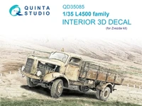 QD35085  декали  3D Декаль интерьера кабины L4500 family (Zvezda)  (1:35) 2000002137054
