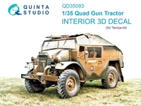 QD35093  декали  3D Декаль интерьера кабины Quad Gun Tractor (Tamiya)  (1:35) 2000002137832
