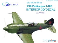 QD48016-Base  декали  3D Декаль интерьера кабины И-185 осн.элементы (ARK)  (1:48) 2000000160238