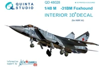 QD48028  декали  3D Декаль интерьера кабины M&amp;G-31БМ (для модели АМК)  (1:48) 2000000161792