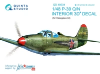 QD48034  декали  3D Декаль интерьера кабины P-39 (Hasegawa)  (1:48) 2000000160313