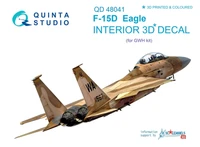 QD48041  декали  3D Декаль интерьера кабины F-15D (GWH)  (1:48) 2000000163666