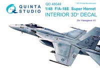 QD48049  декали  3D Декаль интерьера кабины F/A-18E (Hasegawa)  (1:48) 2000000179872