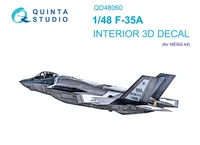QD48060  декали  3D Декаль интерьера кабины F-35A (Meng)  (1:48) 2000002092070