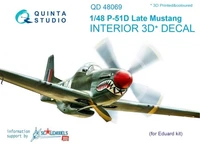 QD48069  декали  3D Декаль интерьера кабины  P-51D Late  (Eduard)  (1:48) 2000000167077