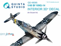QD48095  декали  3D Декаль интерьера кабины Bf-109G-14 (Eduard)  (1:48) 2000000179995