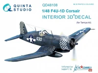 QD48108  декали  3D Декаль интерьера кабины F4U-1D (Tamiya)  (1:48) 2000000223179
