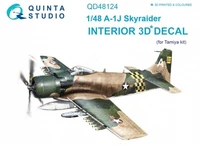 QD48124  декали  3D Декаль интерьера кабины A-1J (Tamiya)  (1:48) 2000000223254