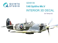 QD48136  декали  3D Декаль интерьера Spitfire Mk. V (Tamiya) (1:48) 2000002115991