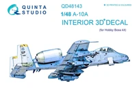 QD48143  декали  3D Декаль интерьера кабины A-10A (HobbyBoss)  (1:48) 2000000223285