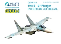 QD48148  декали  3D Декаль интерьера кабины ОКБ С-27 (GWH)  (1:48) 2000000223315