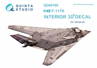 QD48169  декали  3D Декаль интерьера кабины F-117A (Tamiya)  (1:48) 2000000223414