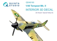 QD48190  декали  3D Декаль интерьера кабины Tempest Mk. II (Eduard) (1:48) 2000002116004
