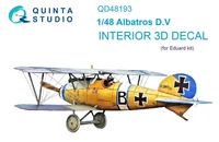 QD48193  декали  3D Декаль интерьера кабины Albatros D.V (Eduard)  (1:48) 2000002202233