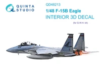 QD48213  декали  3D Декаль интерьера кабины F-15B (GWH)  (1:48) 2000002052975