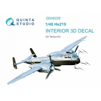QD48229  декали  3D Декаль интерьера кабины  He-219 (Tamiya)  (1:48) 2000002046691