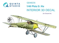 QD48235  декали  3D Декаль интерьера кабины Pfalz D.IIIa (Eduard)  (1:48) 2000002202240