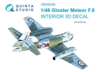 QD48246  декали  3D Декаль интерьера кабины  Meteor F.8 (Airfix) (1:48) 2000002116066