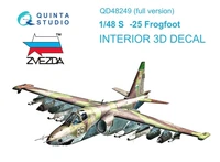 QD48249  декали  3D Декаль интерьера кабины  ОКБ С-25 (Звезда) (full version)  (1:48) 2000002044451