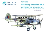 QD48256  декали  3D Декаль интерьера кабины Swordfish Mk.II (Tamiya) (1:48) 2000002116080