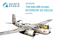 QD48258  декали  3D Декаль интерьера кабины A(B)-26B (ICM)  (1:48) 2000002053019