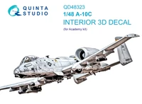 QD48323  декали  3D Декаль интерьера кабины A-10C (Academy)  (1:48) 2000002135036