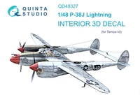 QD48327  декали  3D Декаль интерьера кабины P-38J (Tamiya) (1:48) 2000002116127