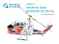 QD48331  декали  3D Декаль интерьера кабины AH-1G  (Special Hobby)  (1:48) 2000002127284