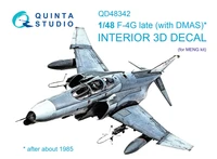 QD48342  декали  3D Декаль интерьера кабины F-4G late (Meng)  (1:48) 2000002137313