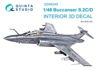 QD48348  декали  3D Декаль интерьера кабины Buccaneer S.2C/D  (1:48) 2000002137641