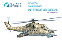 QD48356  декали  3D Декаль интерьера кабины M&amp;-24Д (Trumpeter)  (1:48) 2000002135043