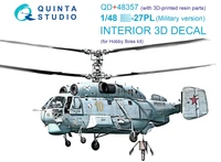 QD48357  декали  3D Декаль интерьера кабины K@-27ПЛ (Hobby Boss) (с 3D-печатными деталями)  (1:48) 2000002137658