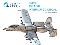 QD48361  декали  3D Декаль интерьера кабины A-10C (Hobby Boss)  (1:48) 2000002124139