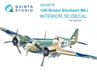 QD48378  декали  3D Декаль интерьера кабины Blenheim Mk.I (Airfix)  (1:48) 2000002137740