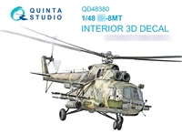 QD48380  декали  3D Декаль интерьера кабины M&amp;-8МТ (AMK)  (1:48) 2000002135067
