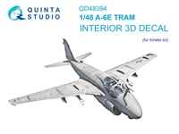 QD48394  декали  3D Декаль интерьера кабины A-6E TRAM (Kinetic)  (1:48) 2000002150893