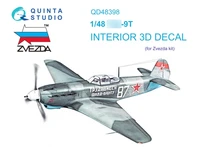 QD48398  декали  3D Декаль интерьера кабины Y@K-9T (Звезда)  (1:48) 2000002135104