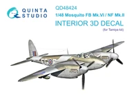 QD48424  декали  3D Декаль интерьера кабины Mosquito FB Mk. VI/NF Mk.  (Tamiya)  (1:48) 2000002169796