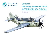 QD48444  декали  3D Декаль интерьера кабины Fairey Gannet AS.1/AS.4 (Airfix)  (1:48) 2000002170297